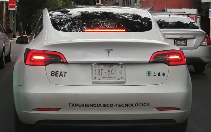 En las CDMX hay autos TESLA en aplicación tipo Uber