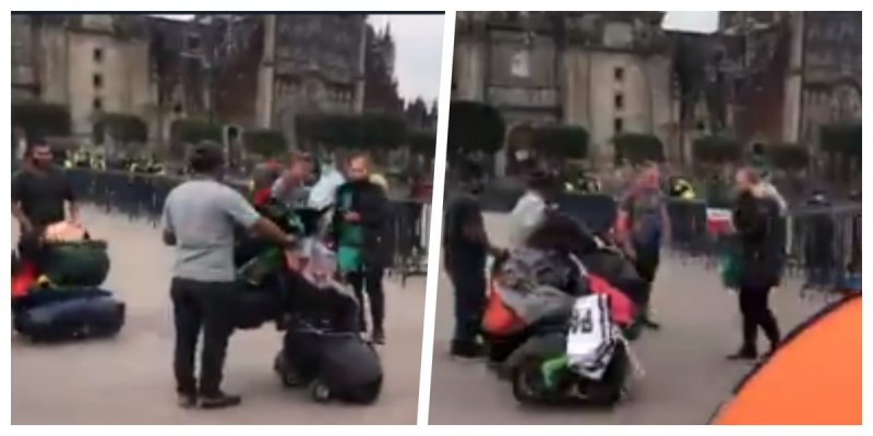 Captan usuarios a ´manifestantes´ de FRENAAA con guaruras y hasta maleteros