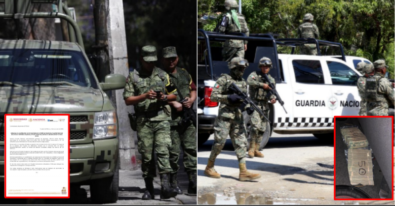 Guardia Nacional y SEDENA dan excelentes resultados y decomisan 100 MMDD en fronteras del norte