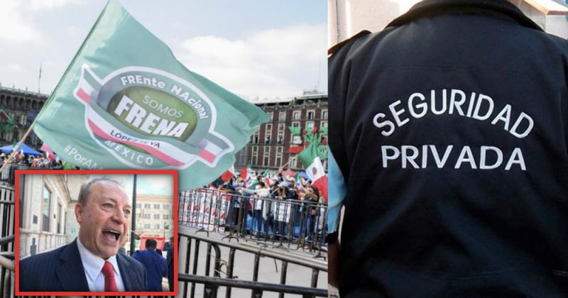 Miembros de FRENAAA CONTRATAN seguridad privada y responden a AMLO: No vamos a compartir el Zócalo
