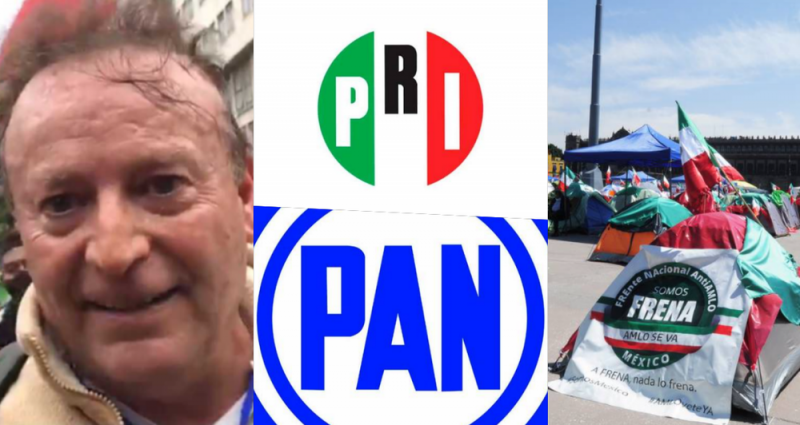 Líderes de FRENAAA piden COOPERACHA para sostener plantón del Zócalo