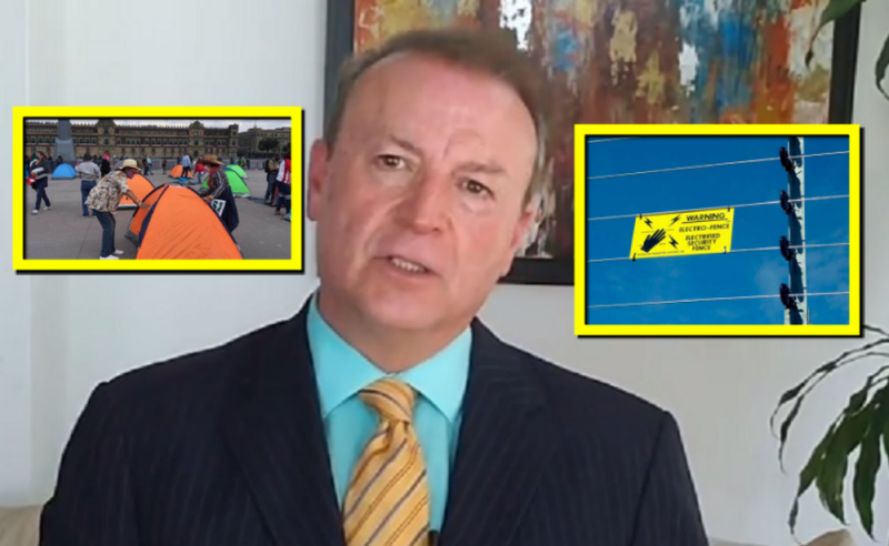 Gilberto Lozano ENLOQUECE y llama a poner cercas electrificadas en el Zócalo para ADUEÑARSELO