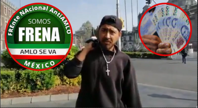 Sujeto en situación de calle se queja de FRENAAA porque no le pagaron lo que le PROMETIERON