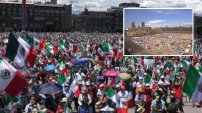 Video panorámico del ingreso de FRENAAA al Zócalo, ¿en verdad lo llenaron?