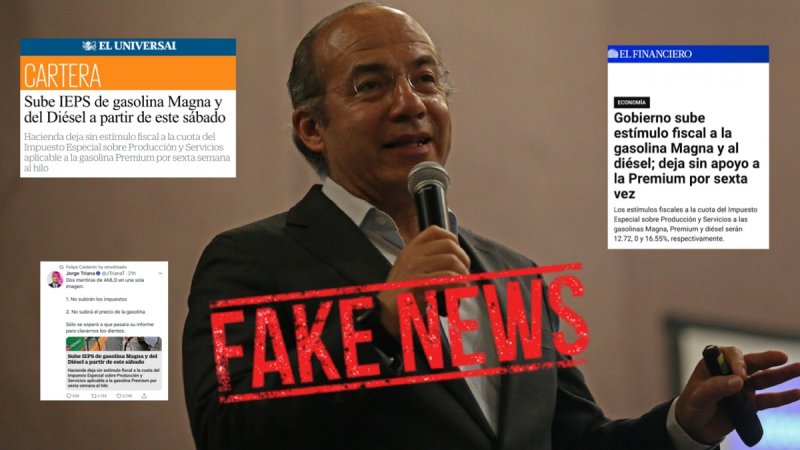 Medios “chayoteros” y calderonistas difunden Fake News sobre incremento de gasolina.y