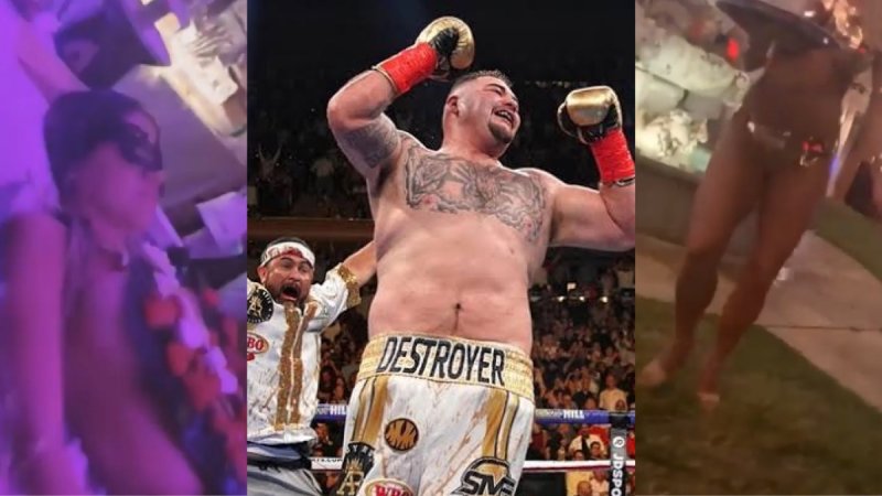 VIDEO: el campeón mexicano Andy Ruiz festeja su cumpleaños entre mujeres desnudas y drogas 