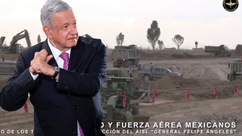 AMLO presume avances en aeropuerto de Santa Lucía y les dice: “Tengan para que aprendan”