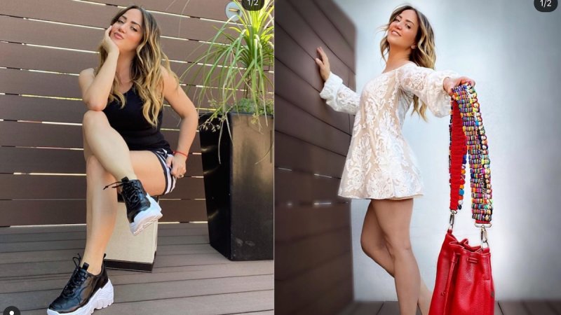 Andrea Legarreta festeja 4 millones en Instagram enseñando las “nailons”