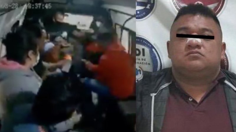 Detienen al ladrón que disparó en el abdomen a un joven en una combi