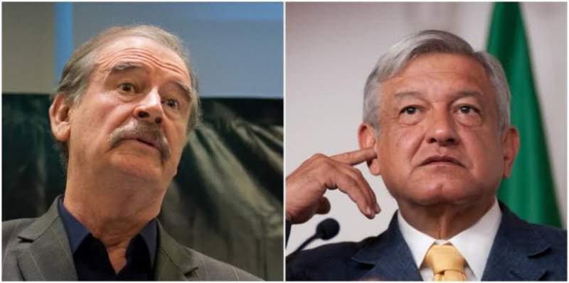 Vicente Fox celebra abucheos contra AMLO en estadio de béisbol.