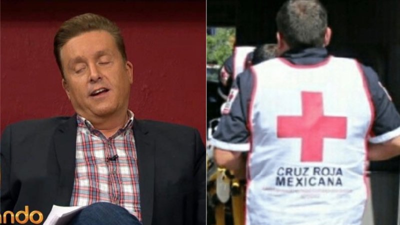 Paramédicos entran de urgencia a foro de TV Azteca para atender a Daniel Bisogno. 