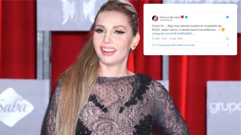 El coronavirus es mentira, hospitales en México y EU están vacíos, asegura Paty Navidad