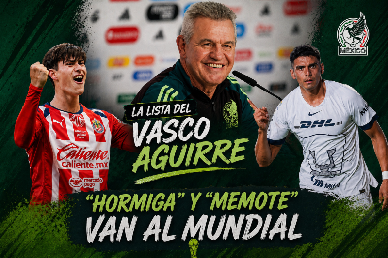 publicaciones/“Memote” y “Hormiga” a la Selección Mexicana, esta es la lista del “Vasco” Aguirre 