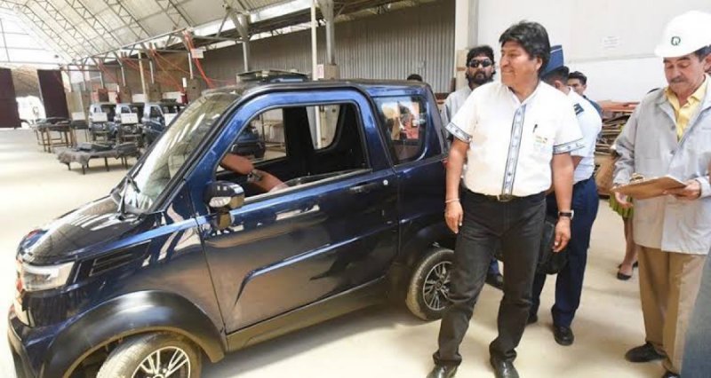 Quantum, el auto eléctrico que Evo desarrolló y por el que las transnacionales no lo querían