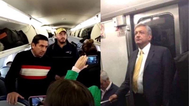 Se burlan de #LordMamón por bajarse del avión en el que viajaba AMLO