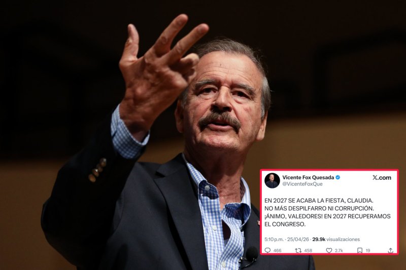 “¡Ánimo valedores! En 2027 recuperamos el Congreso”: Fox lanza mensaje y redes lo tunden durísimo