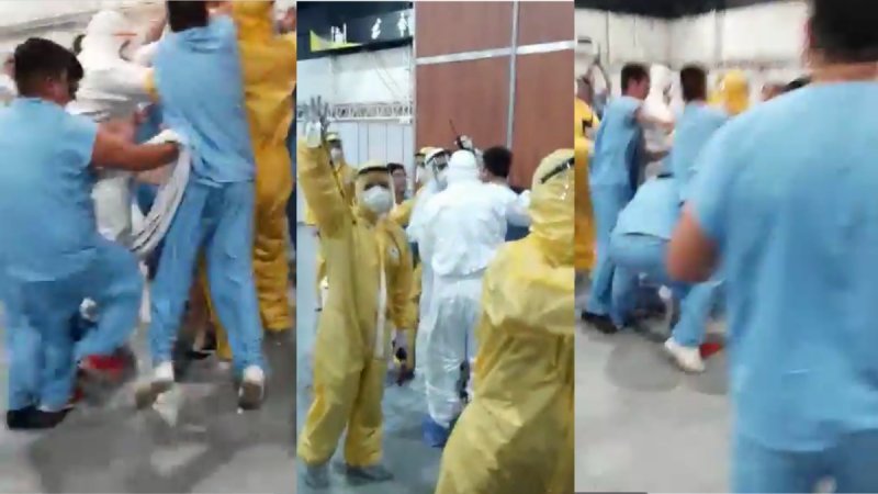 Tras ROBO del CELULAR de un paciente, se arma una PELEA CAMPAL en hospital (VIDEO)
