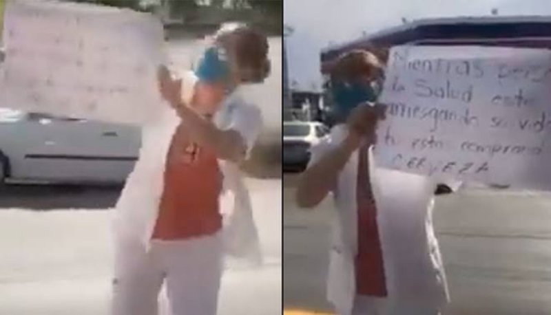 ENFERMERA llora al ver a DECENAS de personas comprando CERVEZA sin guardar distanciay
