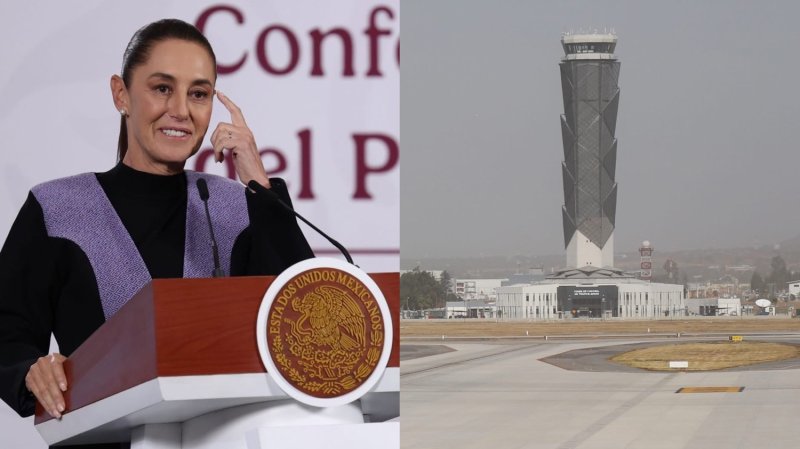 Sheinbaum defiende cancelación de Texcoco y destaca operación del AIFA