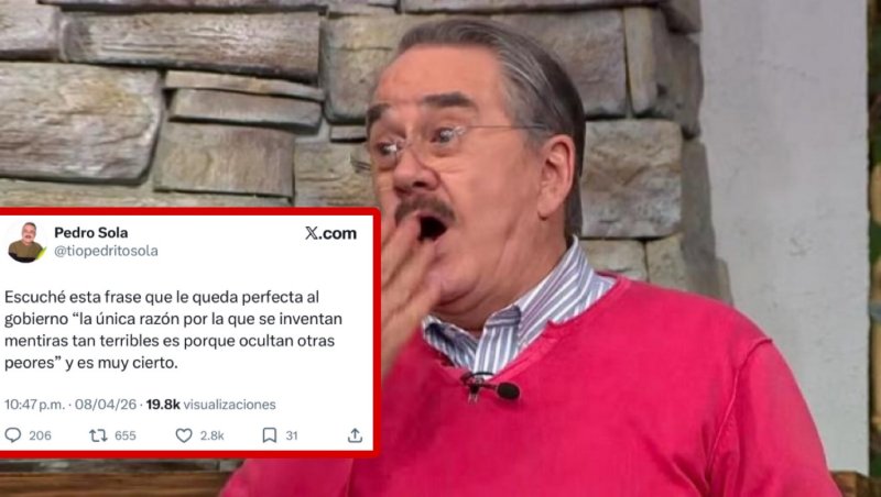 Pedro Sola desata polémica con crítica al gobierno y lo tunden en redes
