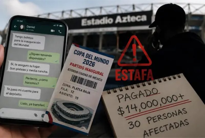 Falso vendedor de boletos del Mundial desaparece con 14 millones de pesos; decenas de aficionados fu