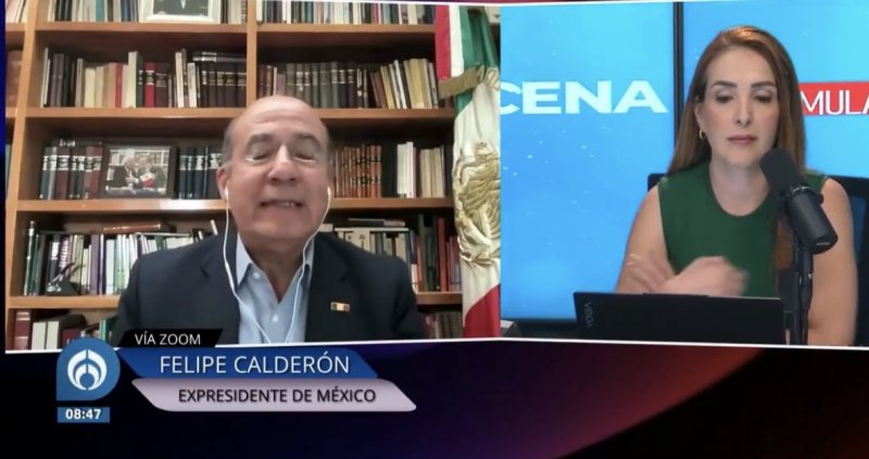 Felipe Calderón asegura que no le importa lo sucedido con su estatua y espera que se castigue 