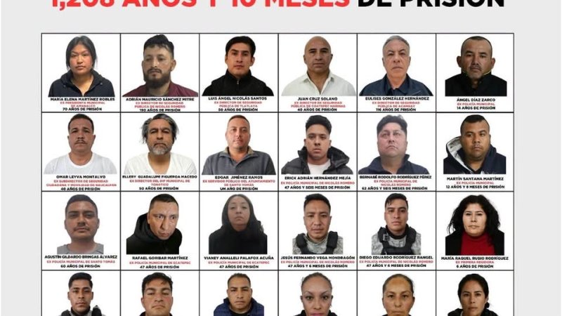 Operación Enjambre: 27 funcionarios y exfuncionarios suman más de mil 200 años de prisión 