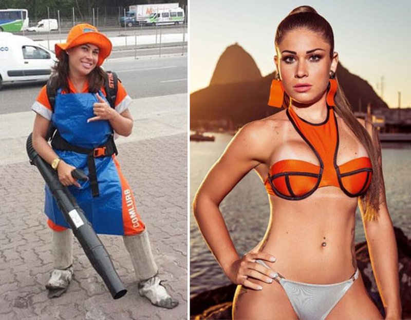 Rita Mattos pasó de barrendera a una ardiente conejita.