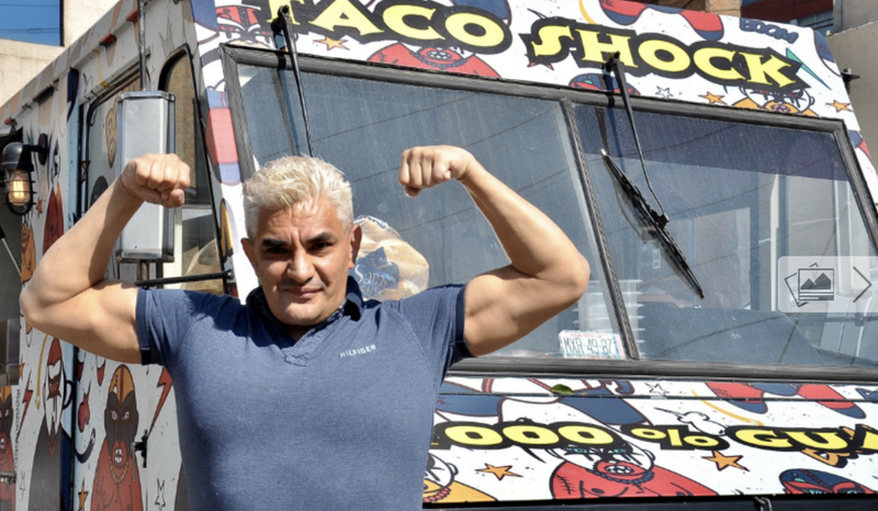 De la lucha a los tacos, Shoker se pone a vender tacos para juntar dinero y operarse la mandíbula.