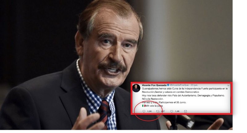 Usuarios sea burlan de Vicente Fox por convocar marcha Anti-AMLO en Italia. 