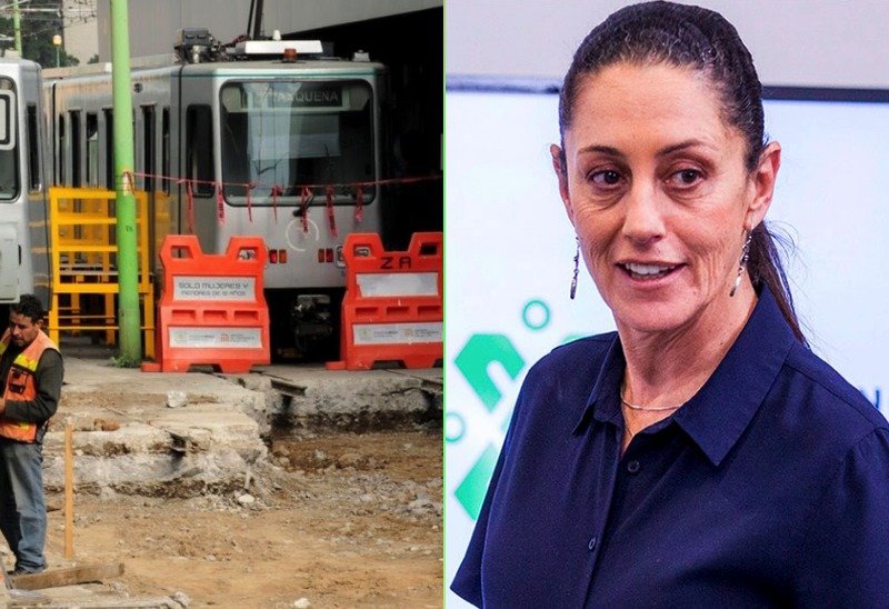  Claudia Sheinbaum atiende el abandono del Tren Ligero de la Ciudad de México