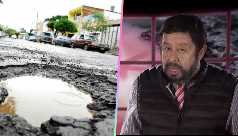 Asegura Jaime Maussan que los baches en México son portales interdimensionales. 
