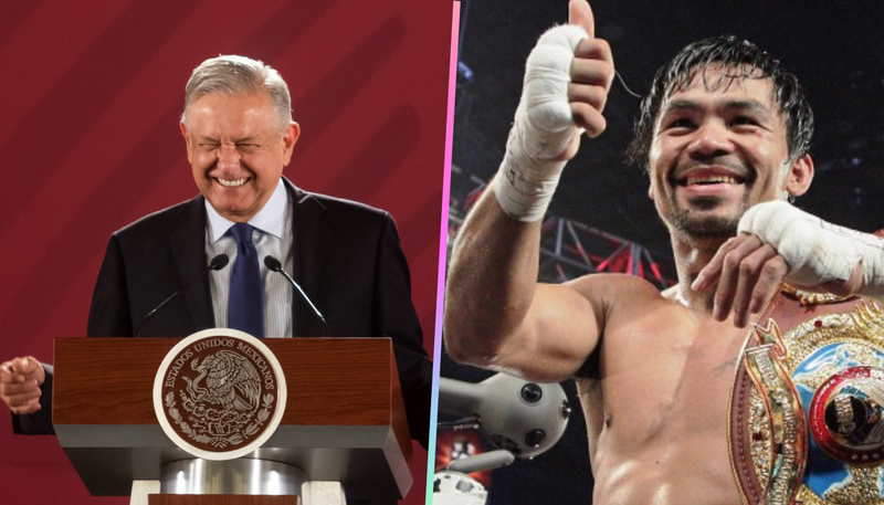 (VIDEO) Manny Pacquiao le manda saludos y bendiciones a AMLO.