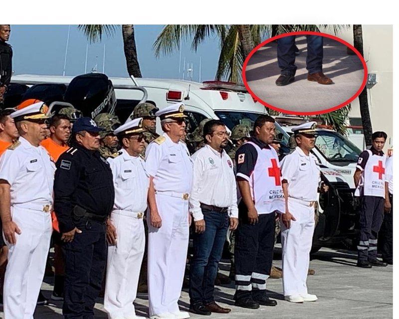 Aparece funcionario de Campeche en evento público con 