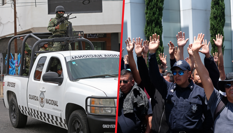 40 mil policías federales cumplen con su deber, 500 calderonistas se niegan.