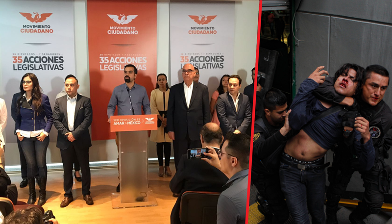 Diputados emecistas abandonan a Alfaro; ninguno se pronuncia para apoyarlo en su represión.