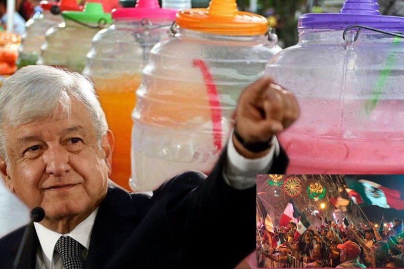 AMLO le quita el glamour a la cena de 15 de Septiembre en Palacio; habrá antojitos y aguas frescas.