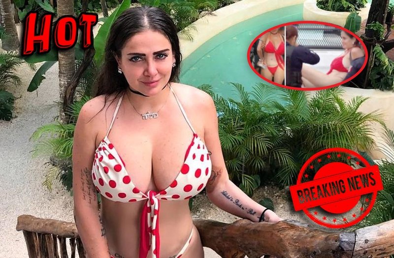 Salen a La Luz fotos inéditas de Celia Lora al momento de su arresto hasta las manitas y en tanga 