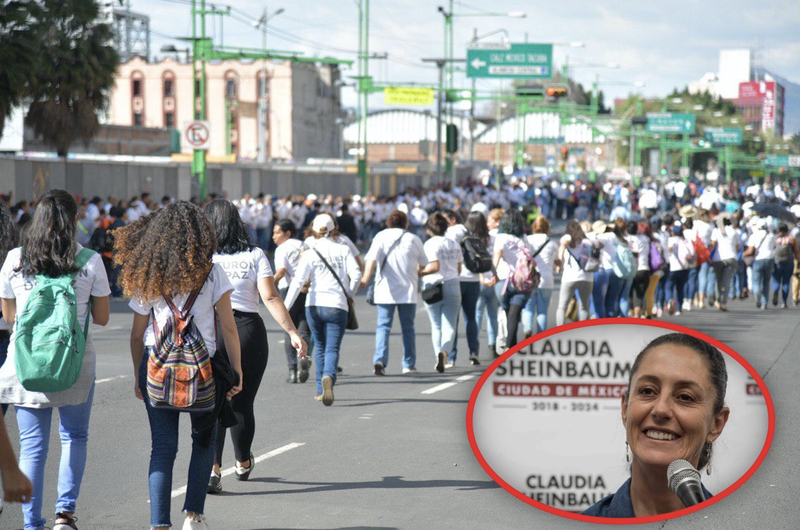 Un éxito el cinturón de paz de Sheinbaum. 