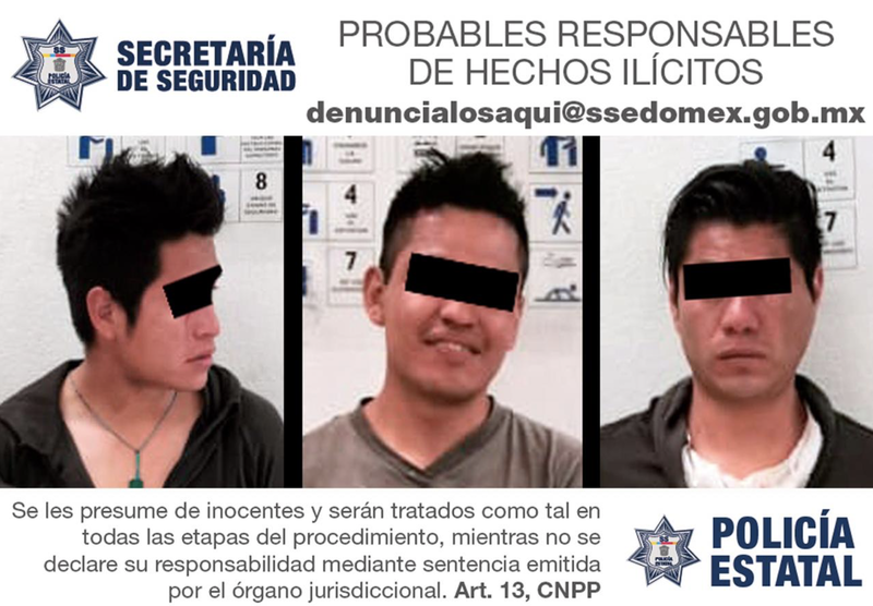 Detienen a 3 angelitos risueños por asaltar tiendita; el motín: 500 pesos y un cartón de cheve