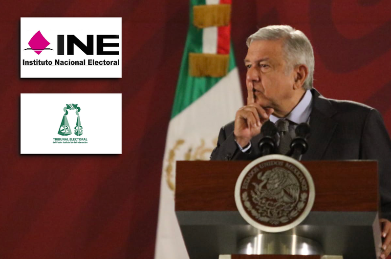 ¡Ya basta de simulaciones y engaños! AMLO advierte cambios en el INE y en el TEPJF.