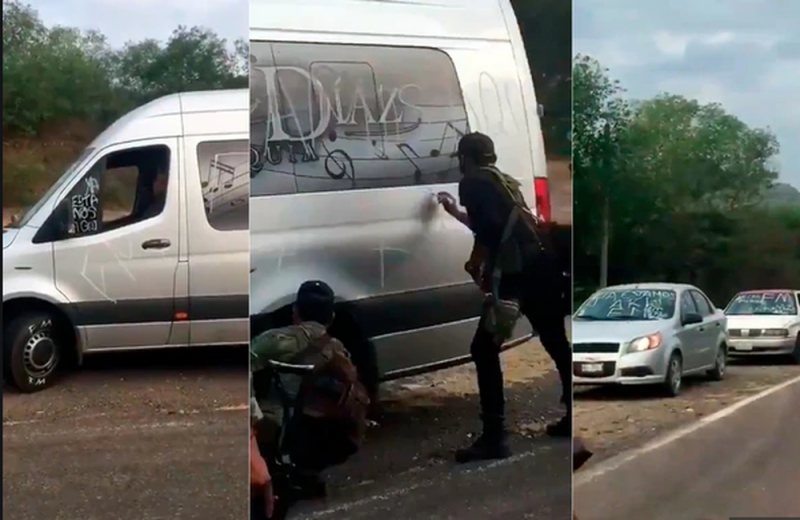 Sicarios vestidos de militares hacen retenes en Michoacán y mandan mensaje “ya estamos aquí”