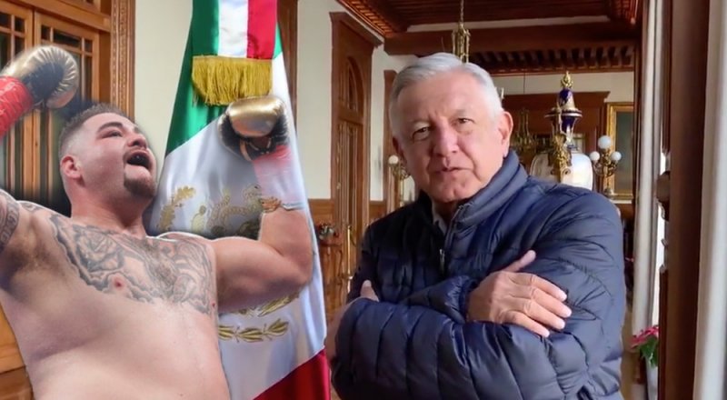 AMLO le manda sus mejores deseos a Andy Ruiz “Tocayo, representas a toda una nación”
