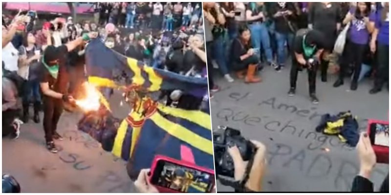 “Que chingue a su Padre el América”, feministas muestran su disgusto contra el equipo de futbol