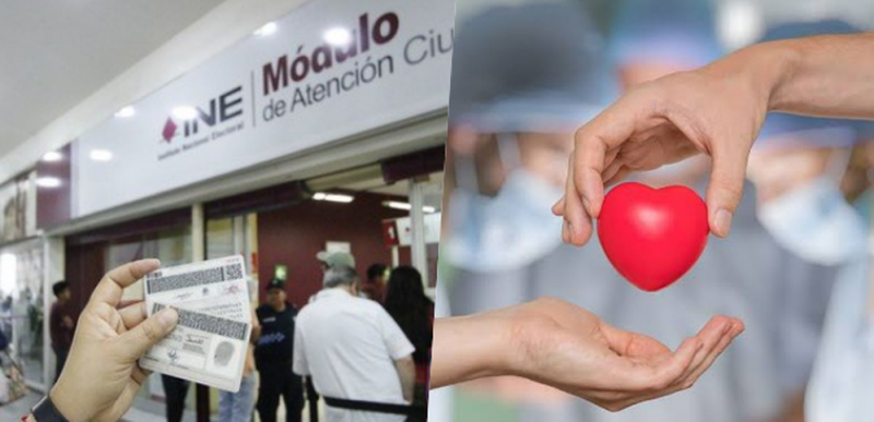 Proponen que INE tenga tipo de sangre y voluntad para donación de órganos
