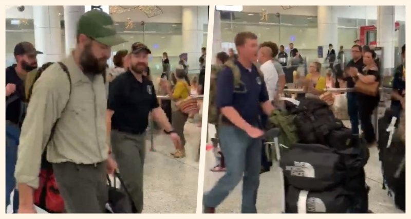 Bomberos de EU llegan a Australia; los reciben con aplausos
