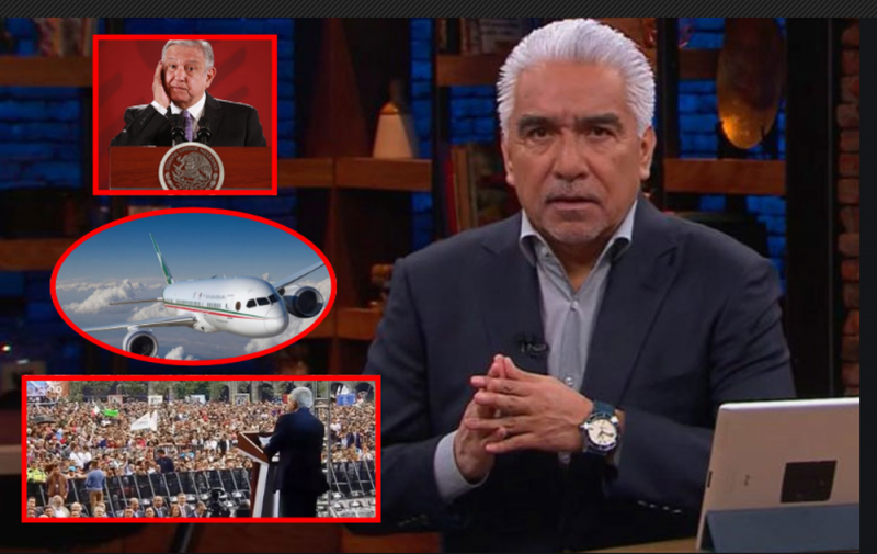 Ricardo Alemán enfurece y llama “payasos” a mexicanos por apoyar rifa de avión presidencial