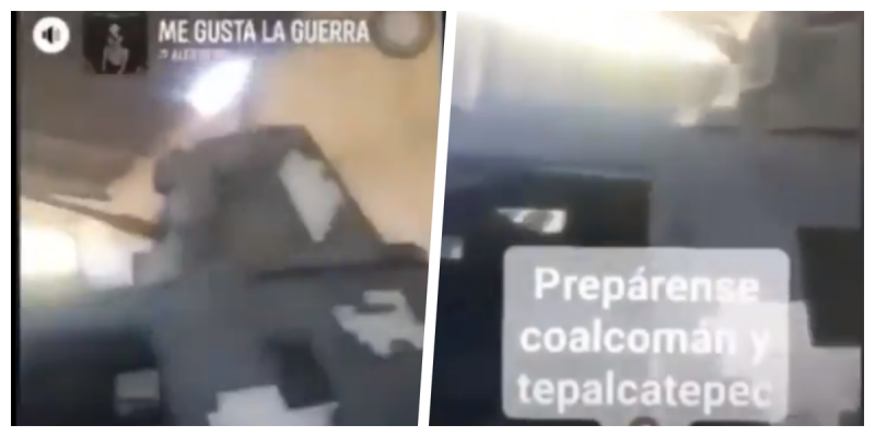 Sicario del CJNG presume tanquetas blindadas: “me gusta la guerra”y