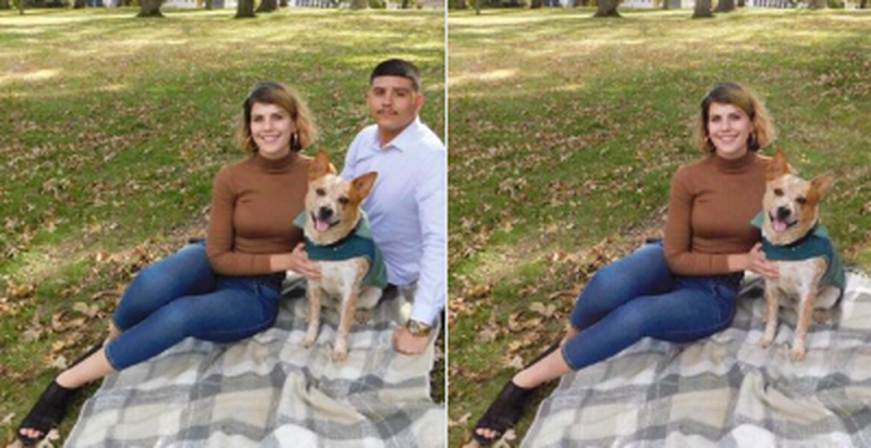 Joven se hace viral por borrar a los ex de las fotografías
