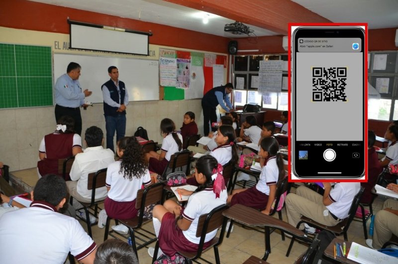 Secundaria de la CDMX usa código QR para avisar a padres si llegaron sus hijos a la escuela